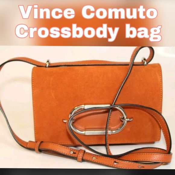 Vince Camuto Handbags - FOR LIZ NEW VINCE CAMUTO WES CROSSBODY ORANGE BROWN 🍊/SILVER